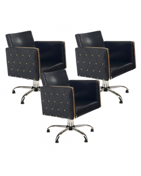 Парикмахерский комплект кресел "Голдиум Блэк"