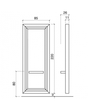 Зеркало парикмахерское "Otello"