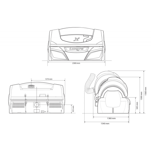 Горизонтальный солярий "Luxura X7 42 SLI INTELLIGENT"