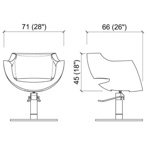 Кресло парикмахерское "CLUST"